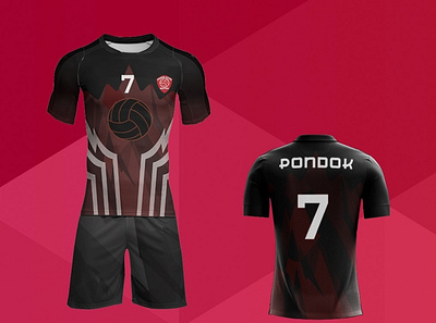 concept volly jersey black design branding business costume design graphic design illustration illustrator jersey jersey design jersey mockup mockup sport volley