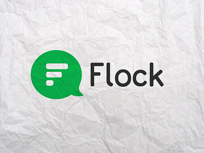 Flock Logo app branding chat illustration logo phone