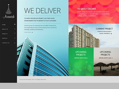 Avanish - website colors design graphic design website website design