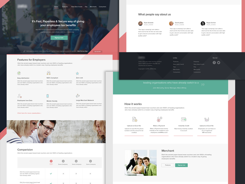 Landing page by shailendra on Dribbble