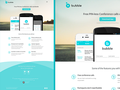 Bubble website design graphic design landing page ui user interface web website