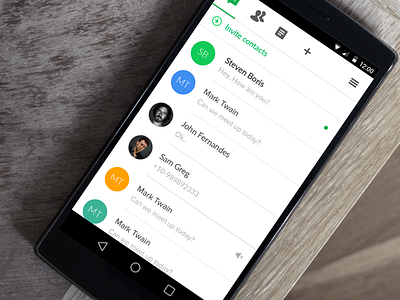 Flock Material Design android clean ui design material design ui user interface