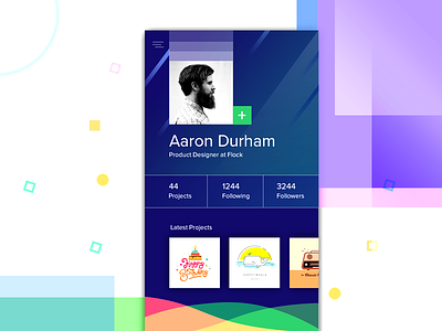 Profile Page UI android branding design ios ios11 mobile mobile ui profile purple ui ux web