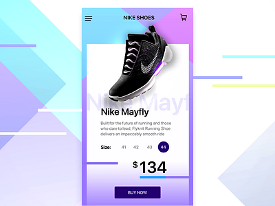 UI for e-commerce app design ecommerce ios mobile shoes shopping sports ui user interface ux