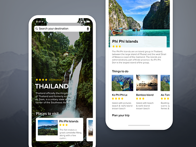 Travel App app ios iphone iphone10 iphonex travel ui user interface