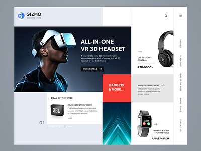 Gadget Shop Web Layout