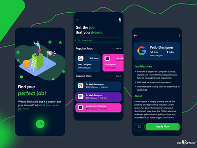 Job Application UI adobe xd design figma job app job app ui job application job application ui tranding trandy 2021 typography ui ui ux uidesign uiux ux ux design