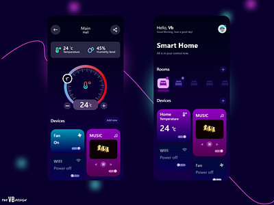 Smart Home Application UI