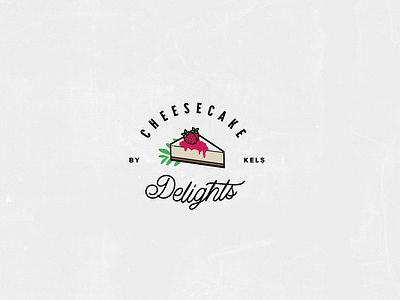 Cheesecake Delights - Logo bakery branding cheesecake design dessert food identity logo typography