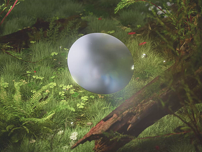 Reflection III 3d after effects animation art art direction c4d cinema4d clean design digital art forest illustration motion graphics nature redshift reflection render