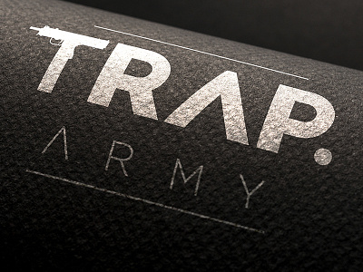 TRAP.army Logo branding edm hip hop identity illustrator logo marketing music trap