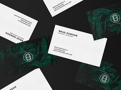 Revamped Business Cards branding business cards elegant green identity logo marble minimal stationery