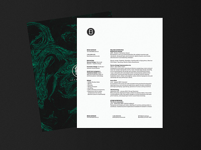Updated Resume branding curriculum vitae cv identity logo minimal print resume