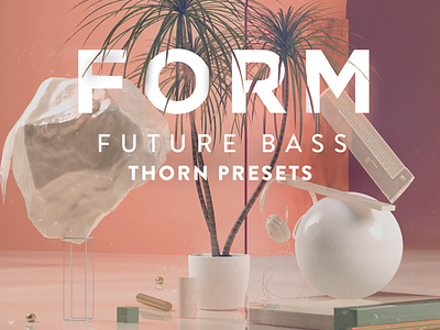 "Form" - Cover 3d abstract artwork cinema4d digital edm future gold graphic design music photoshop pink