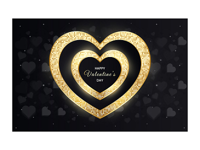 Luxury valentines day background