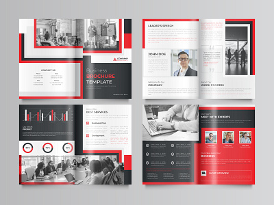 Professional corporate business brochure or booklet abstract annual booklet business company corporate cover creative design document illustration layout magazine marketing modern presentation promotion report template vector