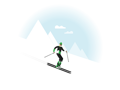 Skiing ⛷ flat mountain ski snow winter