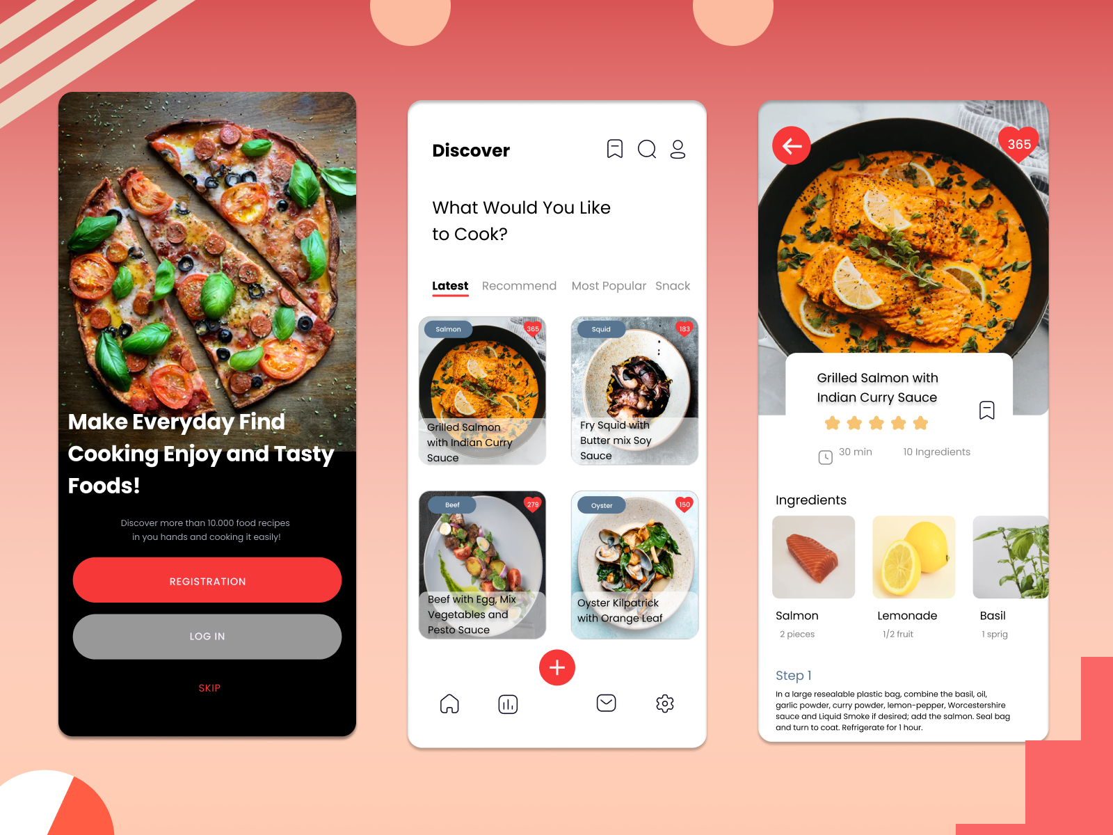 Food Recipes App by Tasya Maeza on Dribbble