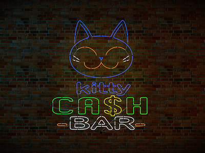 Kitty Cash Bar 3d benefit california cinema 4d music neon neon light nightlife san francisco type