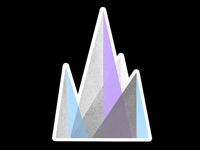 Majestic Mountain aftereffects color design geometric icon illustration mountain shape texture triangle vector