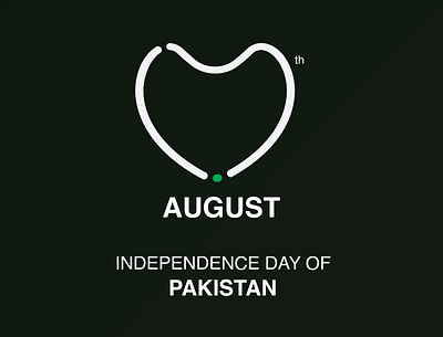 Pakistan Independence Day | 14th August 14 14august graphic design heart illustartion pakistan pakistan independence day 2021 typography