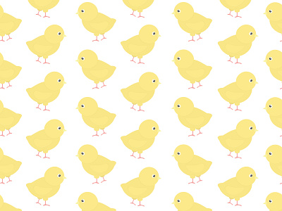 Yellow chick. Seamless pattern design. Vector design. 2d character design doodle flat graphic design hand drawn illustration pattern design vector