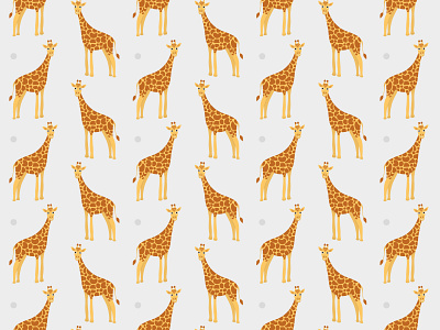 Cute giraffe. Seamless pattern.