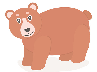 Cute bear in cartoon style. Vector illustration. animal baby bear bear.wild brown brown bear cartoon character cute cute animal design funny graphic design illustration vector vector illustration wildlife wildlife conservation