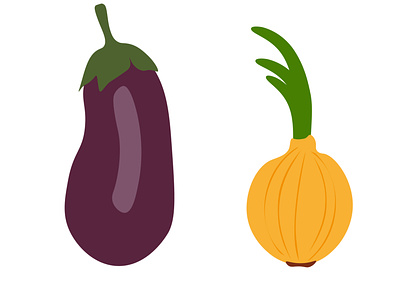 Vegetables. Vector illustration. Flat design.