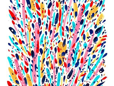 Abstract #2 abtract art background design drawing gouache hand drawn illustration painting pattern
