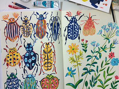 Bugs - sketchbook practice