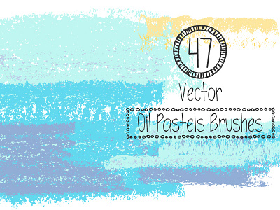 Vector Oil Pastels Brushes artistic brushes brush brushes collection drawing tool grungy brushes hand drawn illustrator oil pastels sketch texture textured