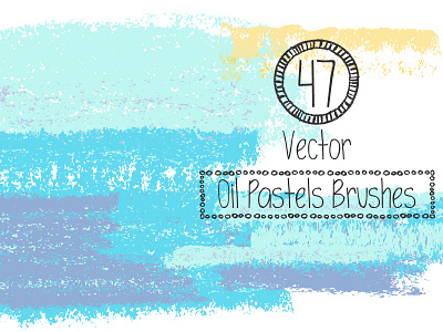 Vector Oil Pastels Brushes