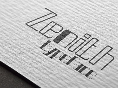 Zenith typeface