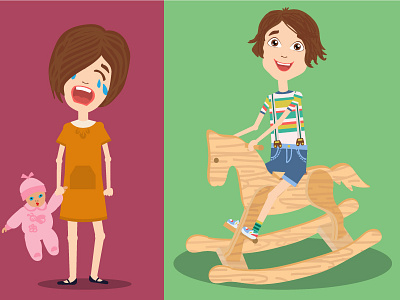 Children characters design 3 character design children drawing illustration kid vector