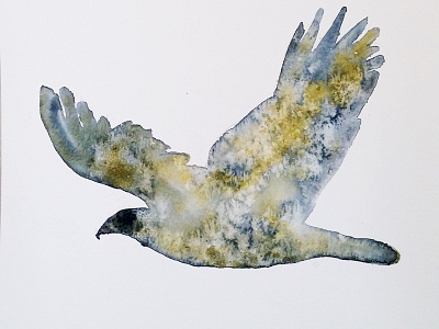 Watercolor eagle