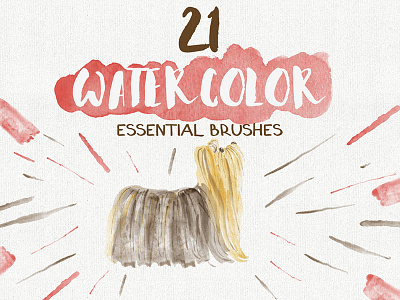 Watercolor vector brushes