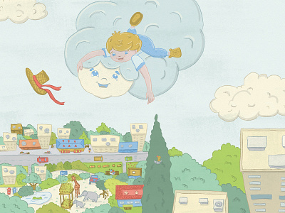 The CLoud and the Child book character design children children book drawing illustration kid vector