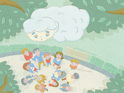 The Cloud and the Child - 3 book character design children children book drawing illustration kid vector