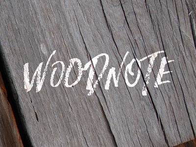 Woodnote brush hand written thypography type