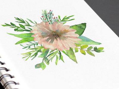 Missed my watercolors drawing floral flowers illustration watercolor