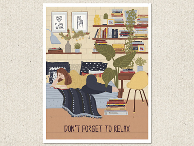 Don't forget to relax - greeting card