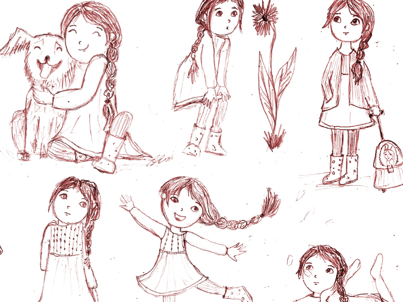 Character sketch children book kids character design character pencil drawing sketch illustration