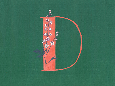 D for Delphinium