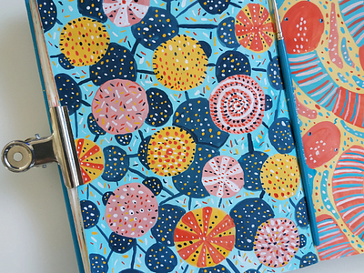 Candy pattern drawing gouache hand drawn illustration pattern