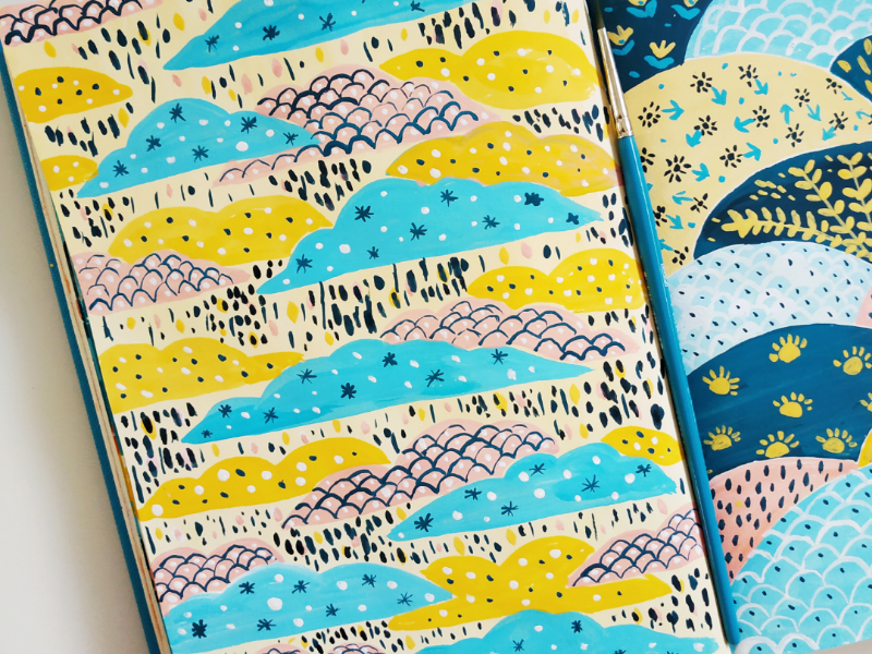 Sky pattern by AnnaIvanir on Dribbble