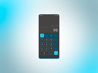 Calculator Design - DAILY UI #004 app calculator dailyui designux graphic design ui ux