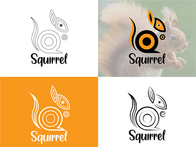 Squirrel logo design logo designing squirrel logo design concept