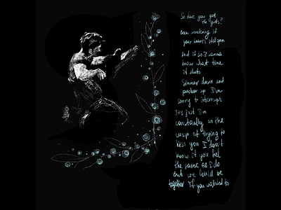 Guitar Player alex turner arctic monkeys art design graphic guitar guitarist illustration procreate procreate art raster silhouette singer song