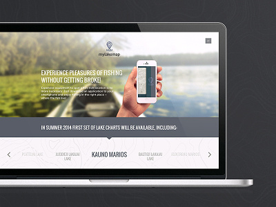 Mylakemap branding identity lake map visual identity web design web development web site